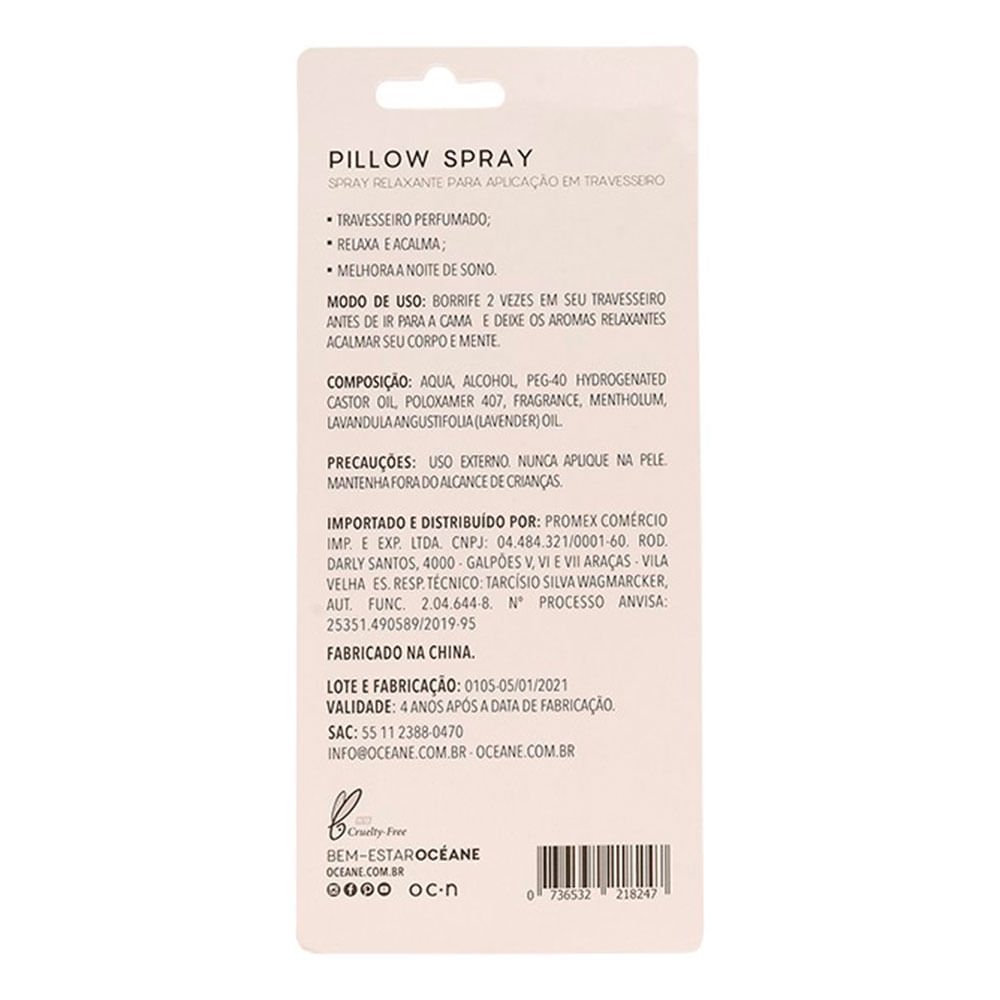 Spray Relaxante para Travesseiro Océane Pillow Spray - 30ml ÚNICO 4