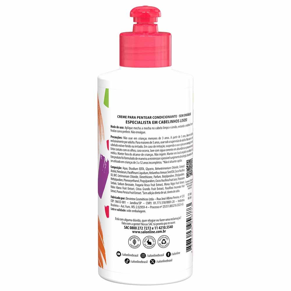 Salon Line Meu Lisinho Salada de Frutas Kids - Creme para Pentear 250ml 2