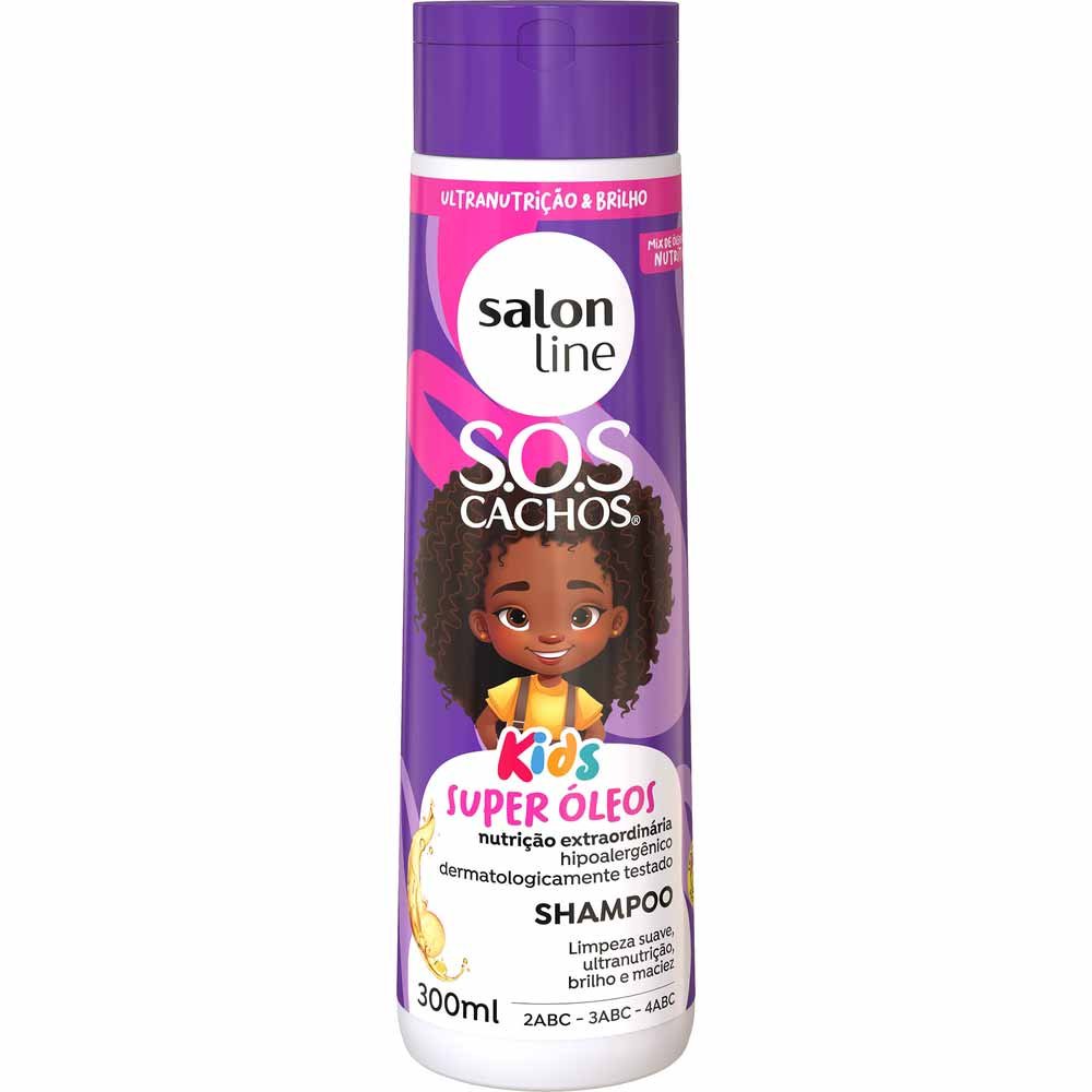 Salon Line SOS Kids Nutrição Super Óleos Shampoo 300ml 1