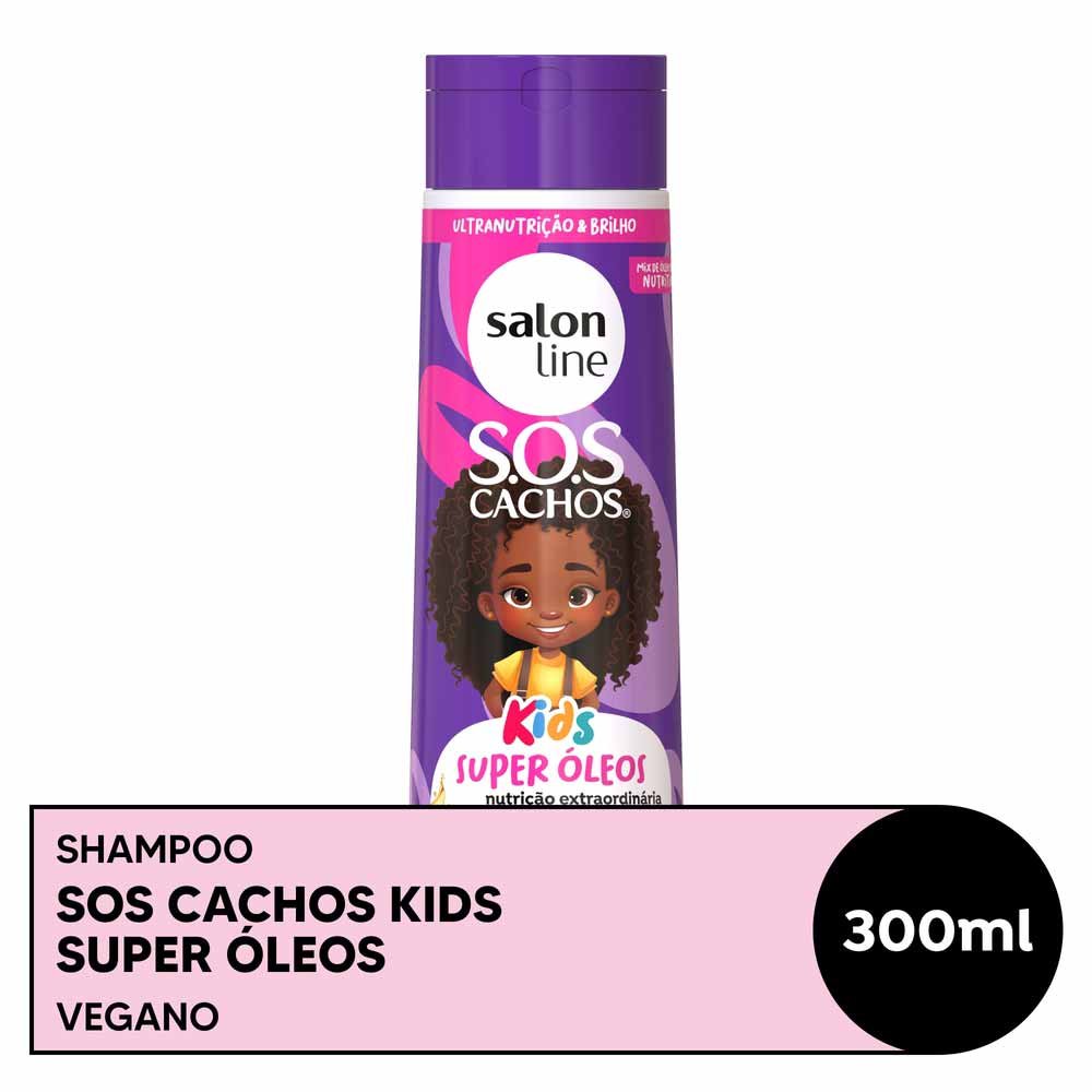 Salon Line SOS Kids Nutrição Super Óleos Shampoo 300ml 3