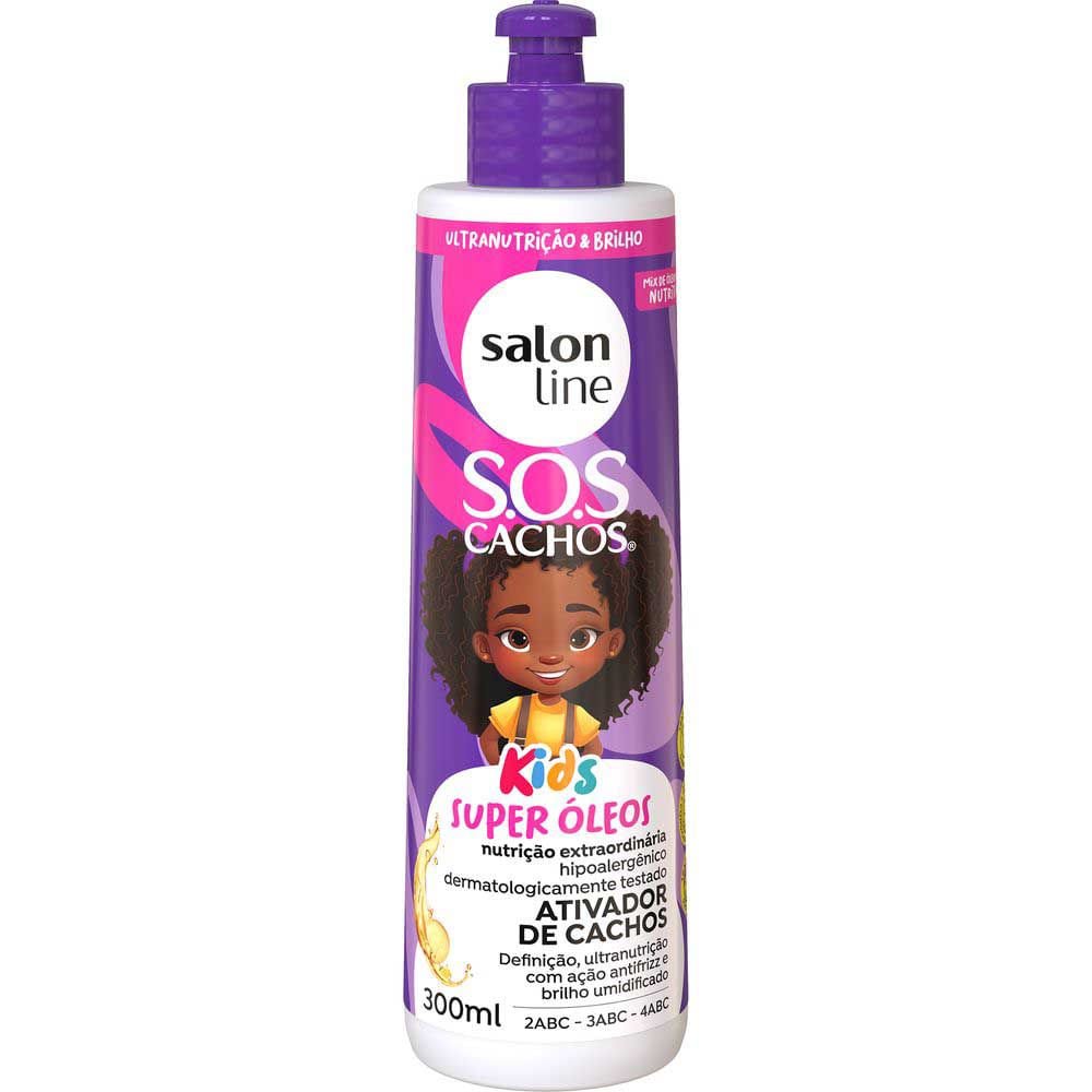 Salon Line SOS Ativador de Cachos Kids Nutrição em Ação 300ml 1