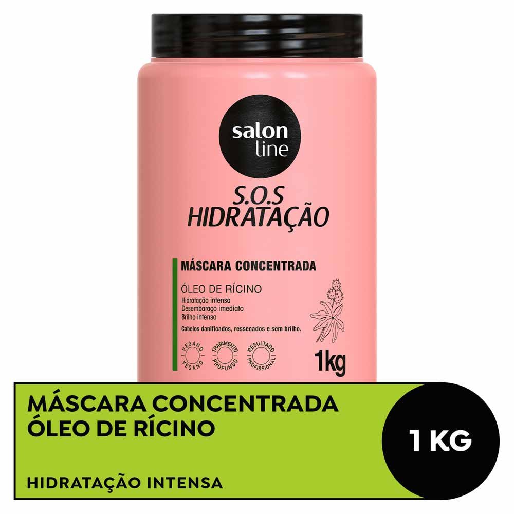 Salon Line SOS Hidratação Óleo de Rícino Máscara 1Kg 3