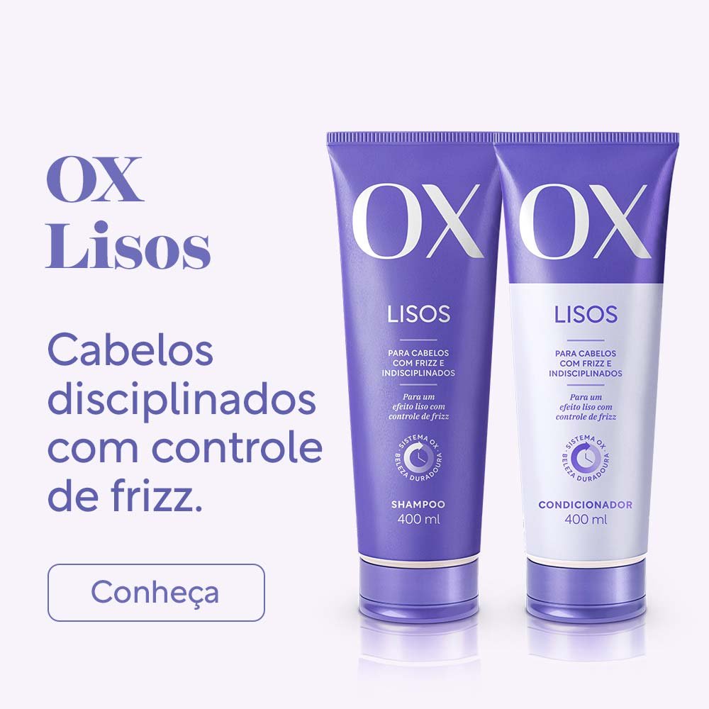 Shampoo OX Cosmeticos Lisos 400ml 2