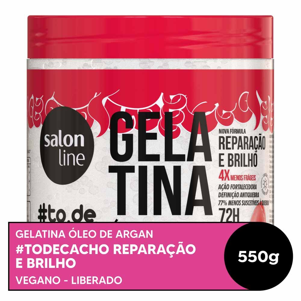 Salon Line #Todecacho Fortalecedora Gelatina 550g 3