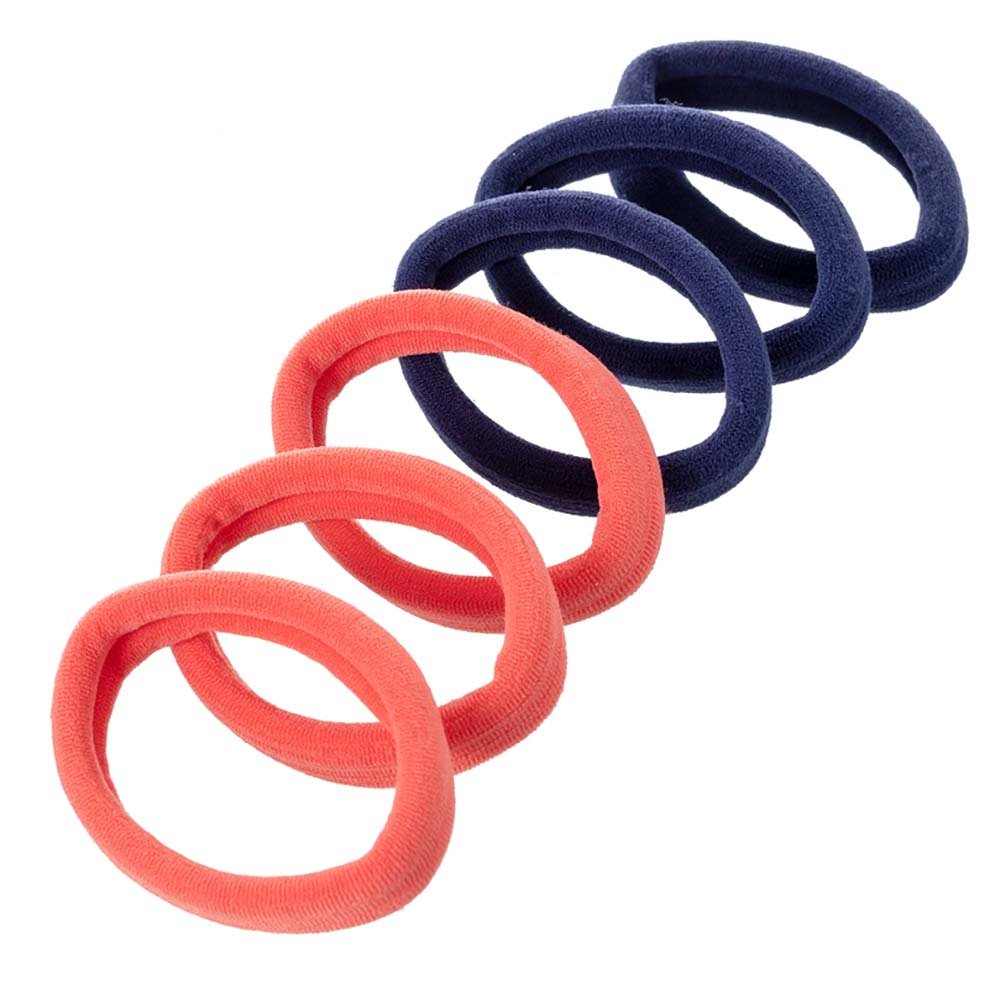 Elásticos de Cabelo Sem Metal Proart Azul e Laranja ÚNICO 2