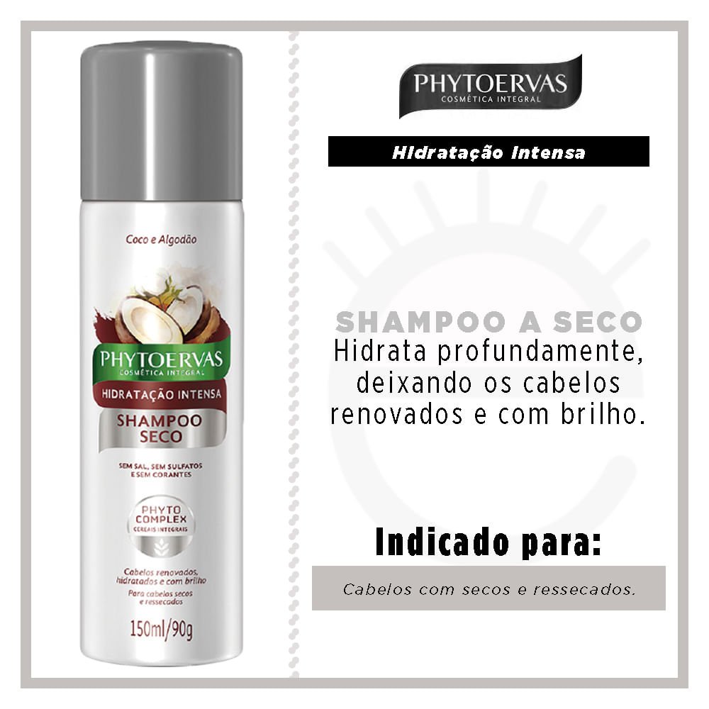 Phytoervas Hidratação Intensa - Shampoo à Seco 150ml 2