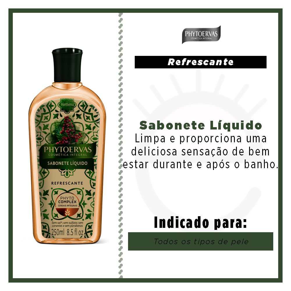Sabonete Líquido Phytoervas - Verbena 250ml 2