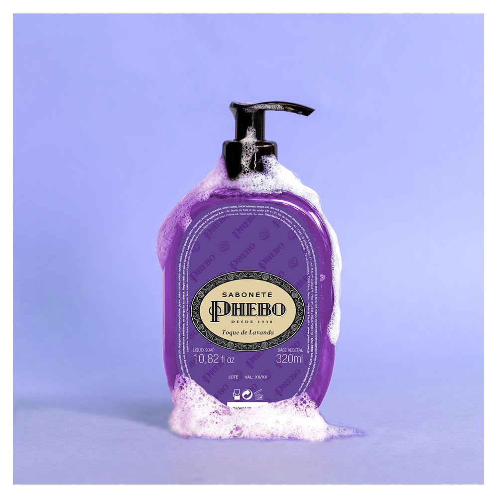 Sabonete Líquido Phebo Toque de Lavanda 320ml 4