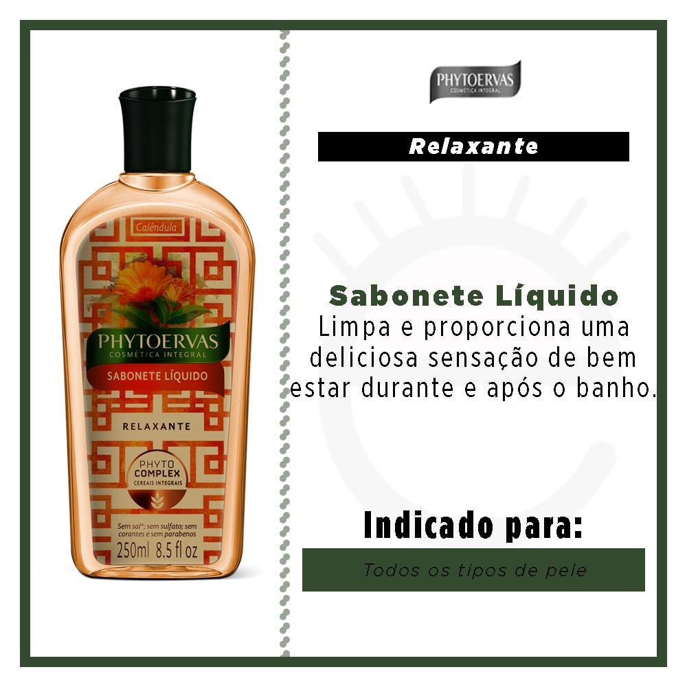 Sabonete Líquido Phytoervas - Calêndula 250ml 2