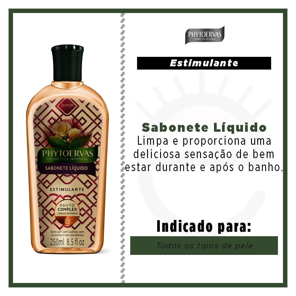 Sabonete Líquido Phytoervas - Jasmim 250ml 2