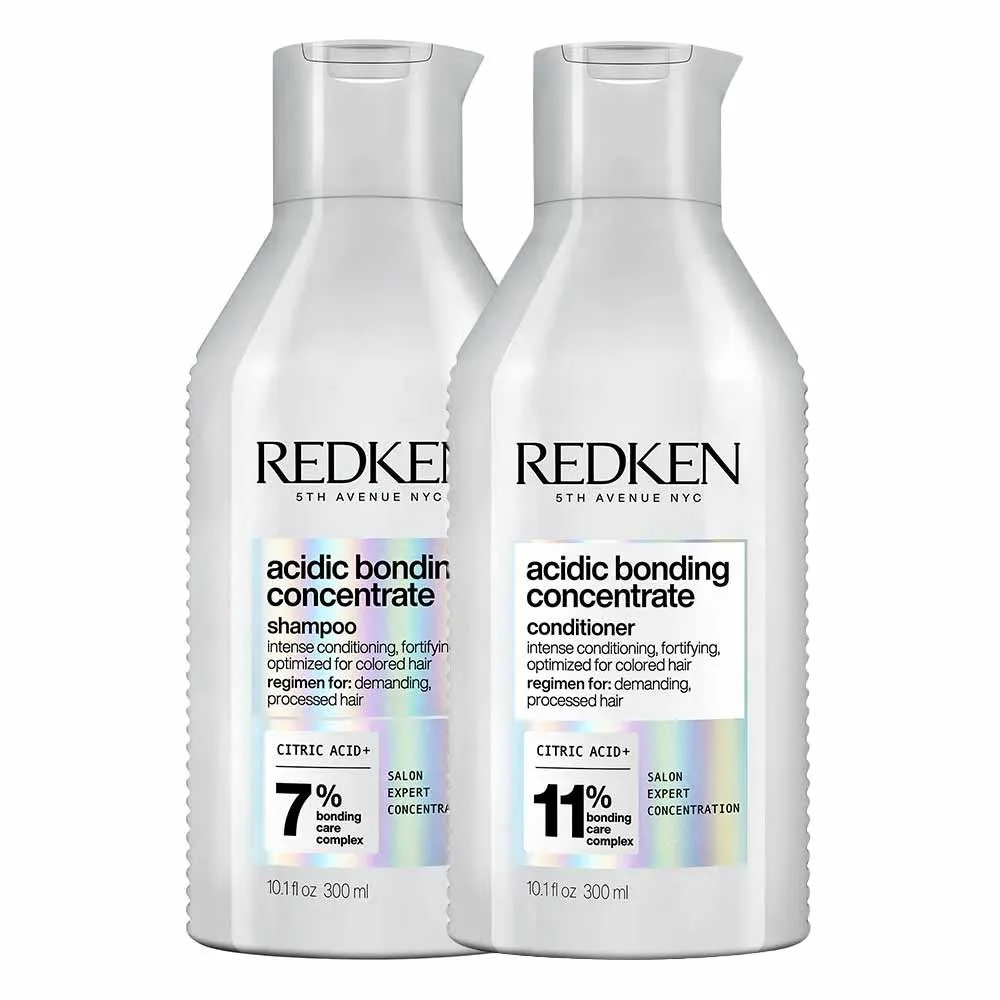 Redken Acidic Bonding Concentrate Kit – Shampoo + Condicionador ÚNICO 1