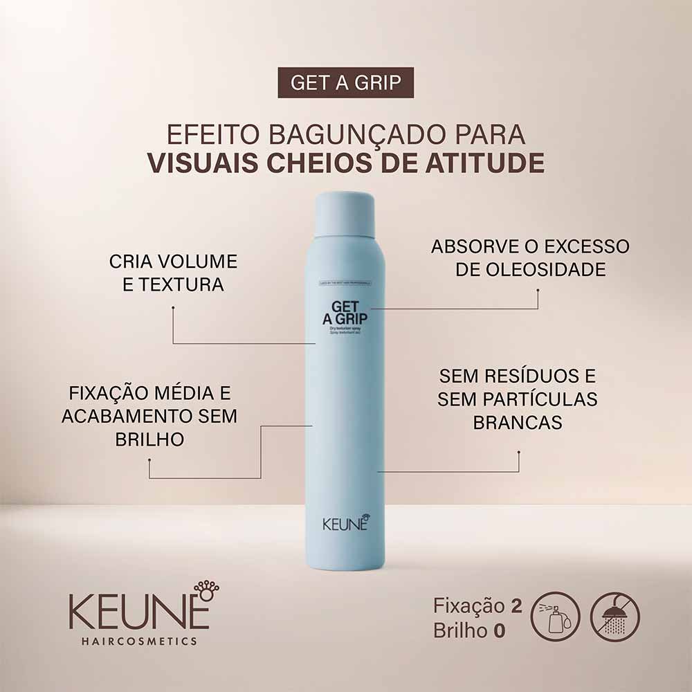 Keune Style Get A Grip Spray de Texturização 74ml 2