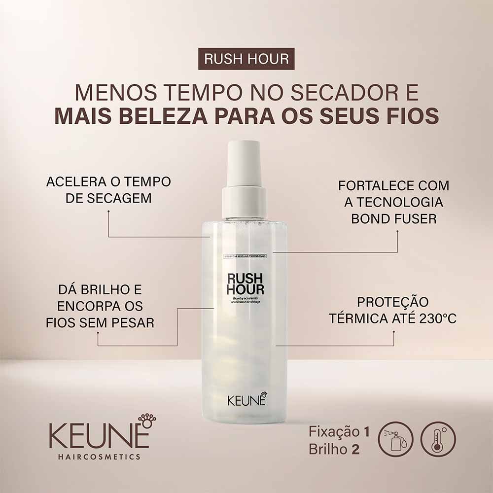 Keune Style Rush Hour Acelerador de Secagem 200ml 2