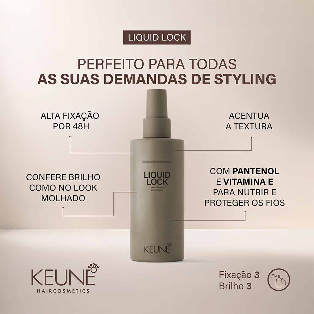 Keune Style Liquid Lock Spray Líquido 200ml 2