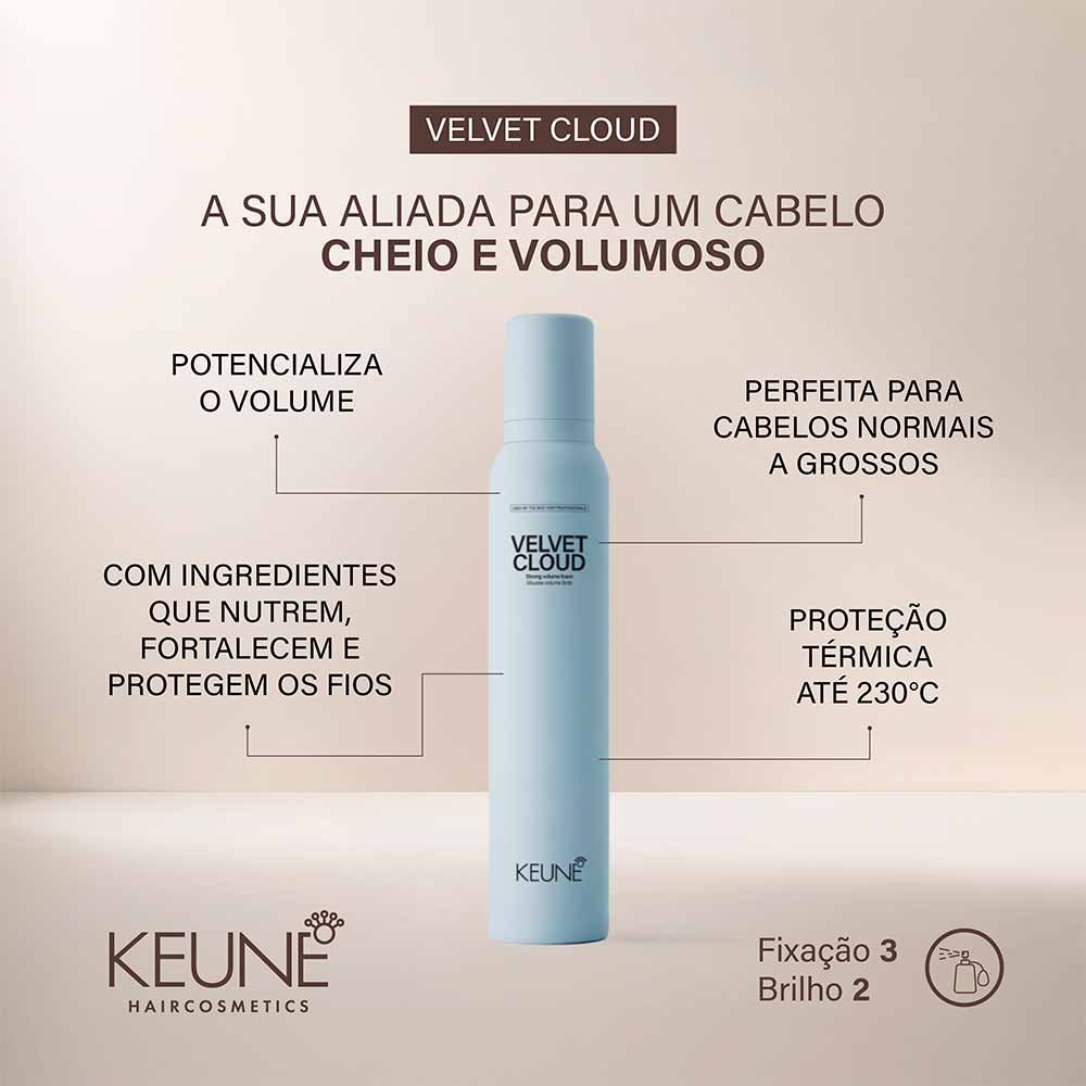 Keune Style Velvet Cloud Mousse Volumizador 500ml 2
