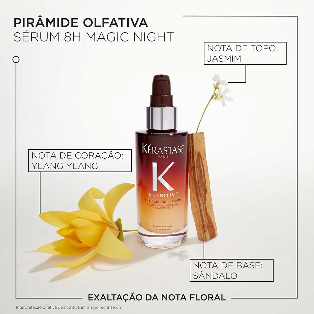 Sérum Capilar Noturno Kérastase Nutrição Profunda 8H Magic Night 90ml 6