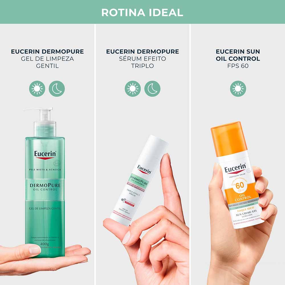 Gel de Limpeza Facial Eucerin DermoPure Oil Control Gentil 400g 8