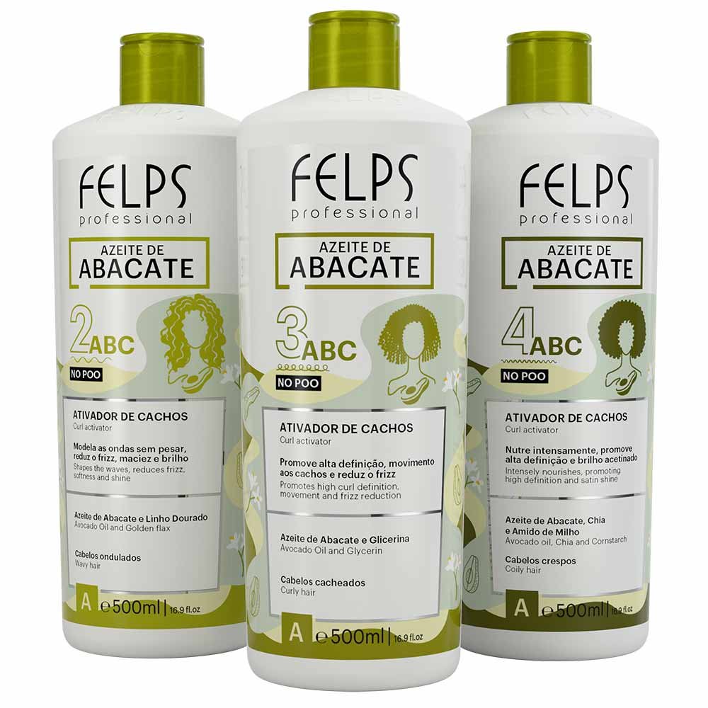 Felps Azeite de abacate Ativador de Cachos 2aBc 500ml 2