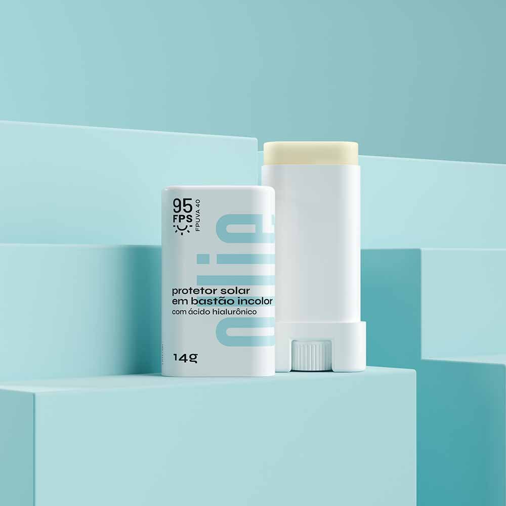Protetor Solar Facial em Bastão Ollie 14g FPS 95 14g 5