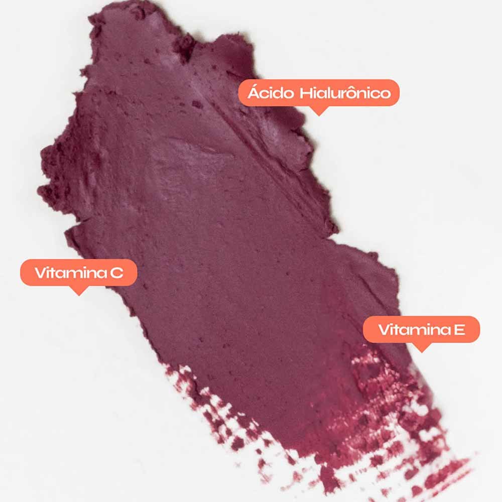 Bastão 3 em 1 Ollie - Blush Batom e Sombra FPS 95 Roxo 5