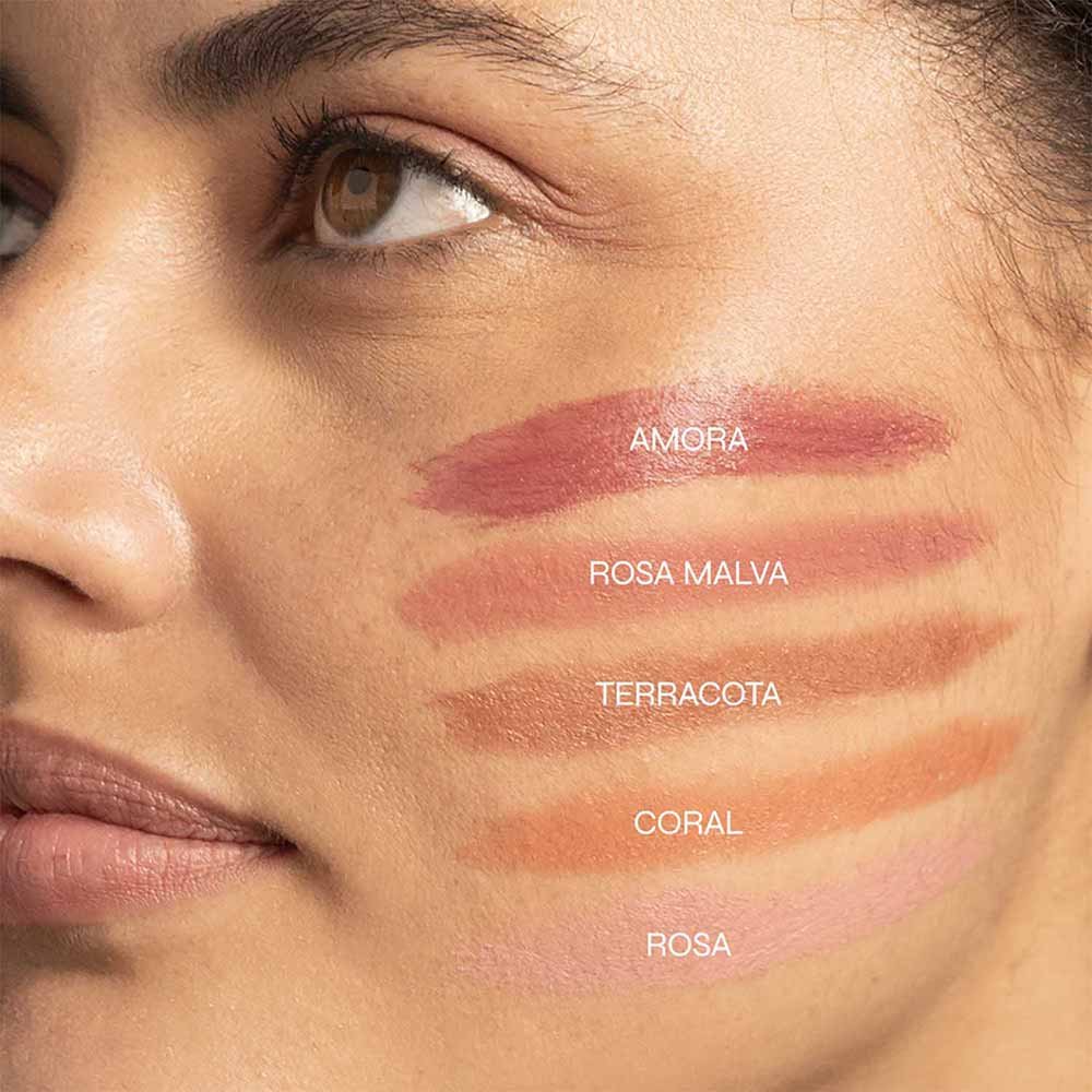 Bastão 3 em 1 Ollie - Blush Batom e Sombra FPS 95 Roxo 7