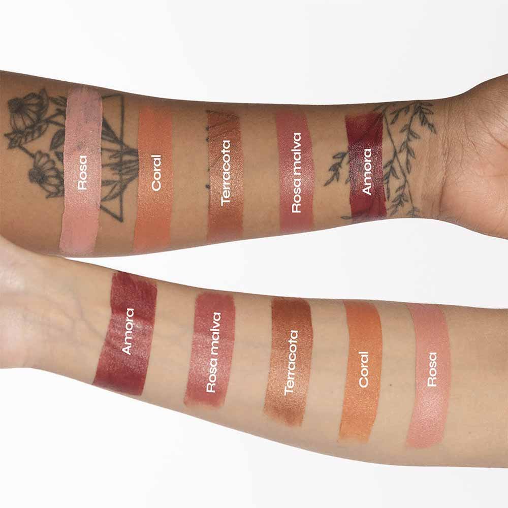 Bastão 3 em 1 Ollie - Blush Batom e Sombra FPS 95 Roxo 8