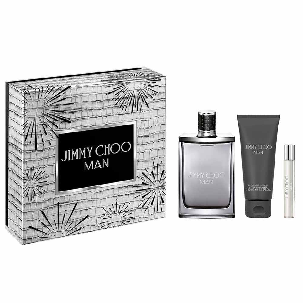 Coffret Jimmy Choo Man Kit - Perfume Masculino EDT + Travel Size + Sabonete Liquido ÚNICO 1