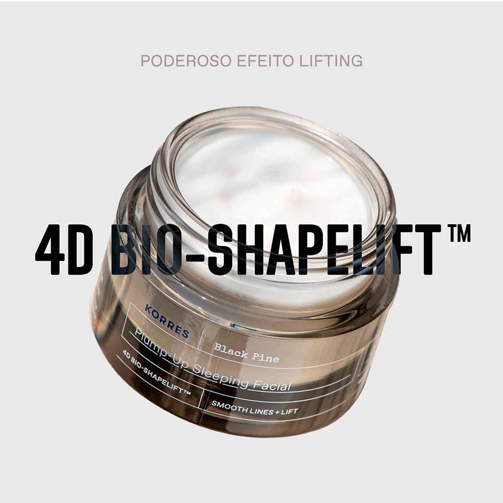 Black Pine Creme Facial Noturno Korres Firmador Anti-Idade ÚNICO 4
