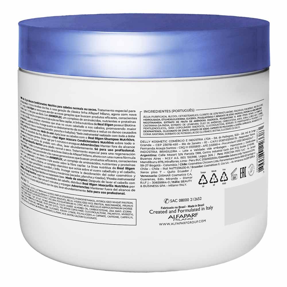 Alfaparf Milano Real Rigen Máscara Nutritiva 500g 2
