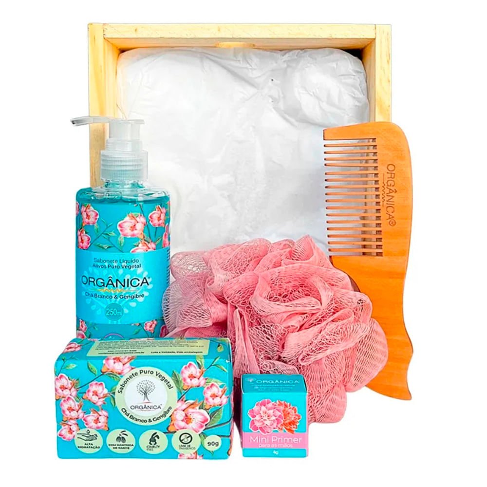 Kit Premium Spa Orgânica Chá Branco & Gengibre ÚNICO 1