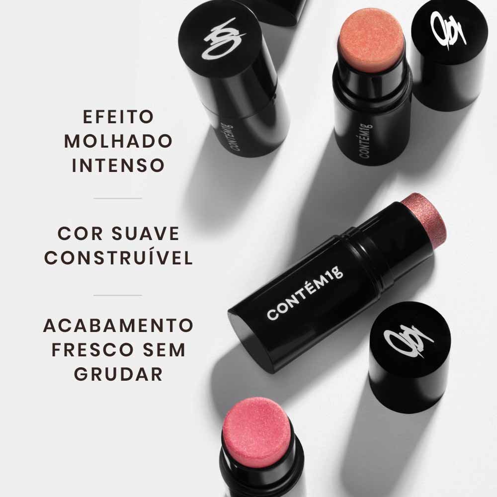 Blush Iluminador Stick Contém 1g 5,5g Frenesi 7