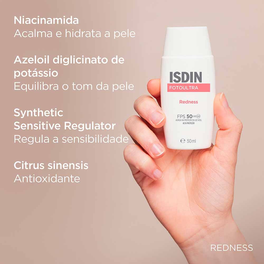 Protetor Solar Isdin Redness FotoUltra FPS50 50ml 7