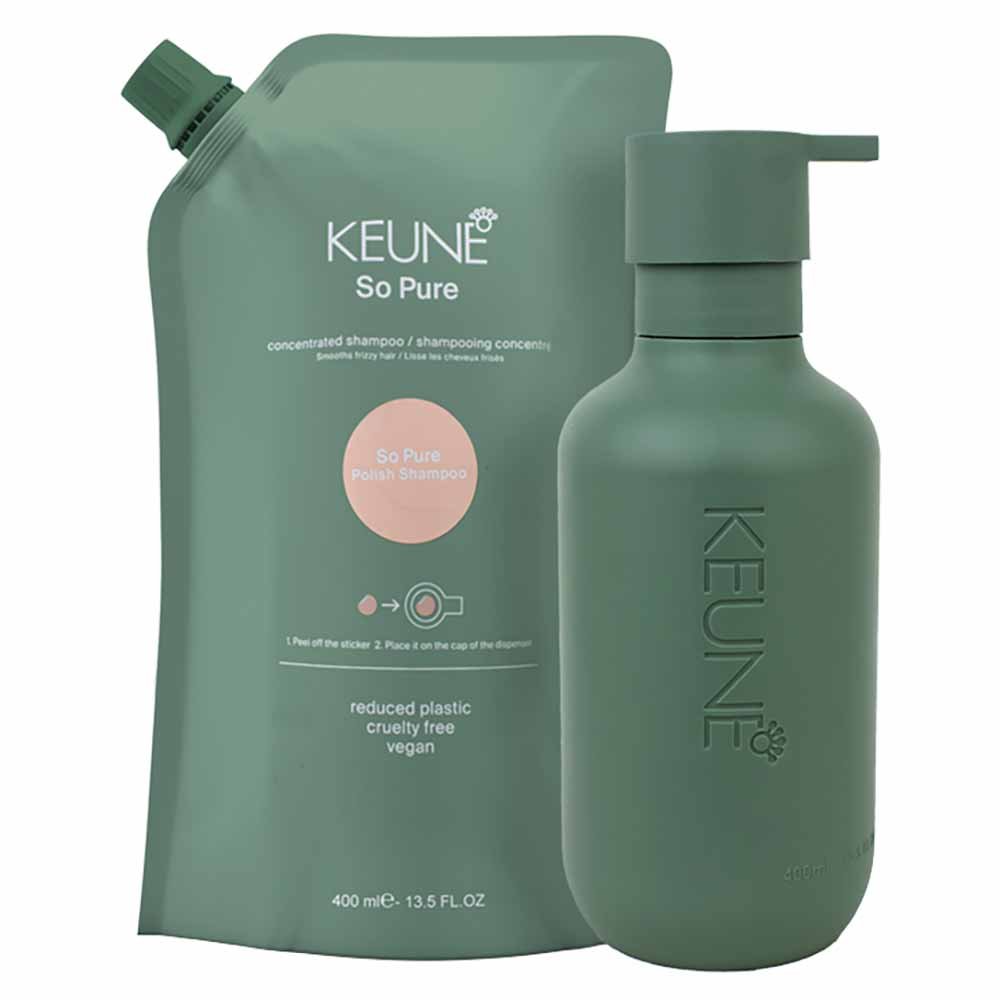 Refil Keune So Pure Polish Shampoo 400ml 2