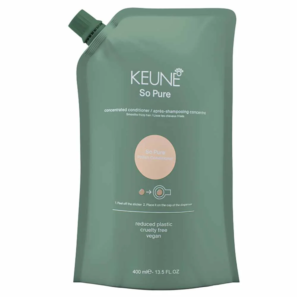 Refil  Keune So Pure Polish Condicionador 400ml 2