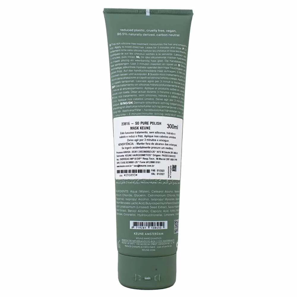Máscara de Hidratação Keune So Pure Polish 300ml 2