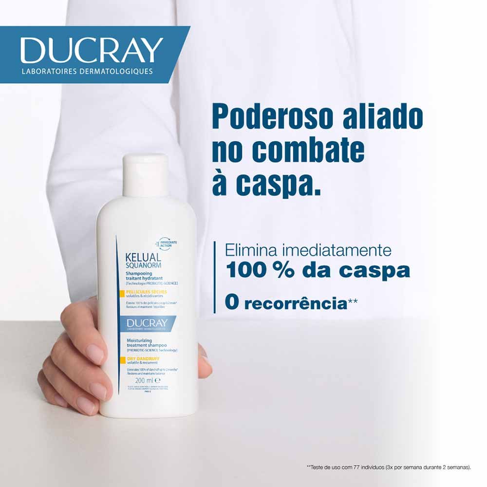 Ducray Kelual S Squanorm Shampoo Anticaspa para Cabelos Secos 200ml 6