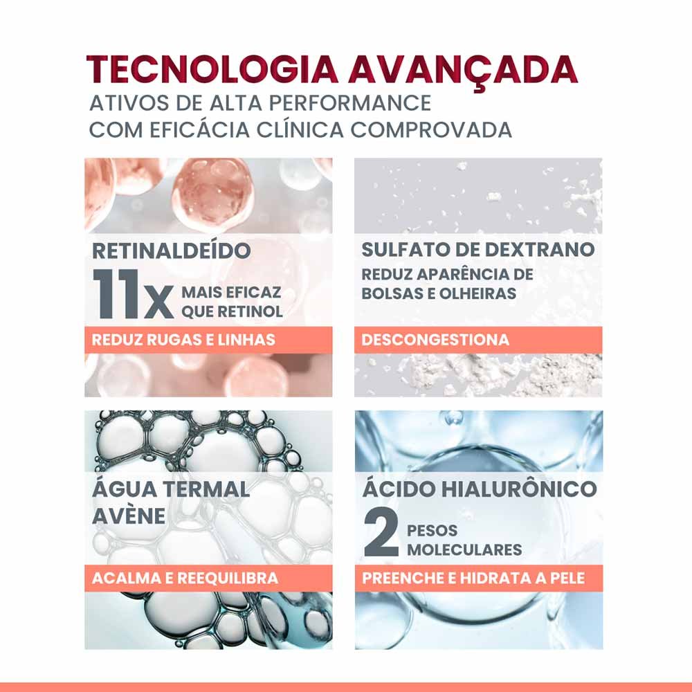 Creme para a Área dos Olhos Avène Retrinal Avançado 3 em 1 15ml 3