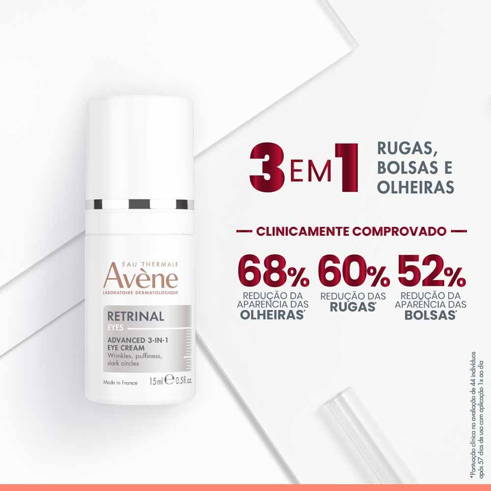 Creme para a Área dos Olhos Avène Retrinal Avançado 3 em 1 15ml 4