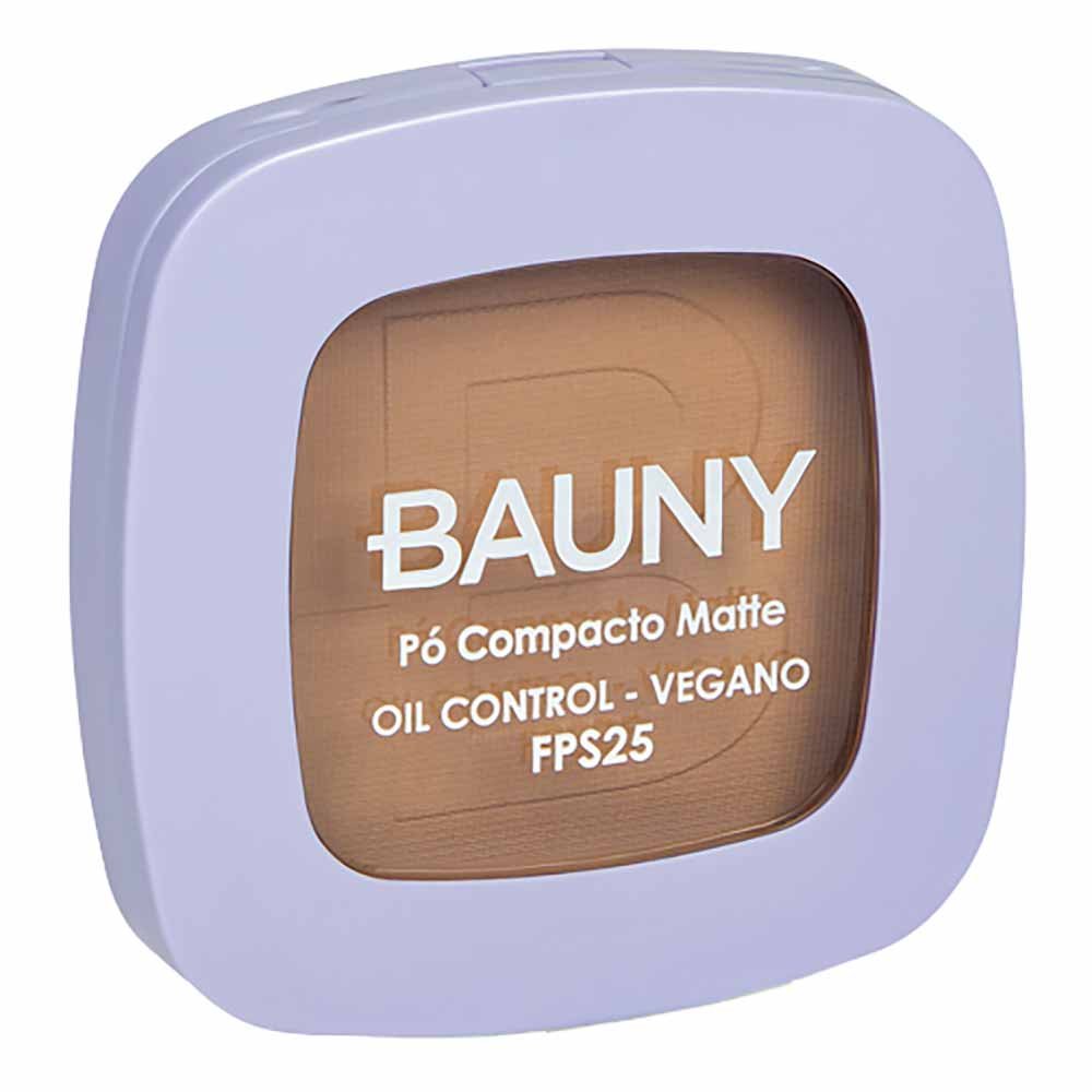 Pó Compacto Matte Bauny FPS25 10g Cor 80 3