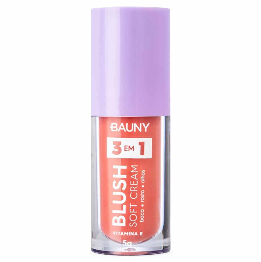 Blush Líquido Bauny Soft Cream 3 em 1 5g