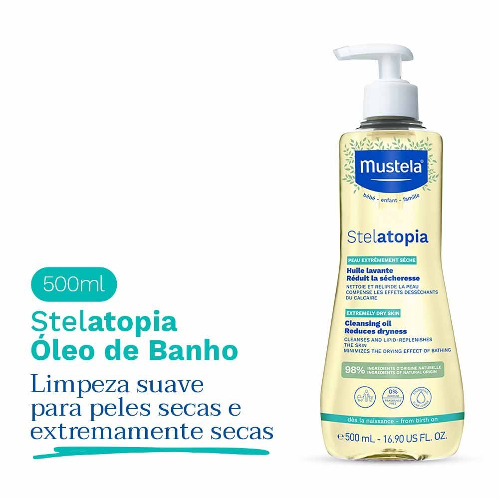 Óleo de Banho Mustela Stelatopia 500ml 2