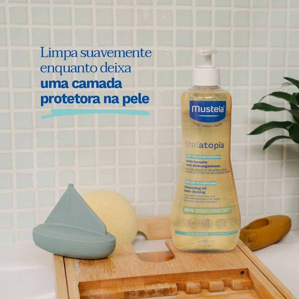 Óleo de Banho Mustela Stelatopia 500ml 3