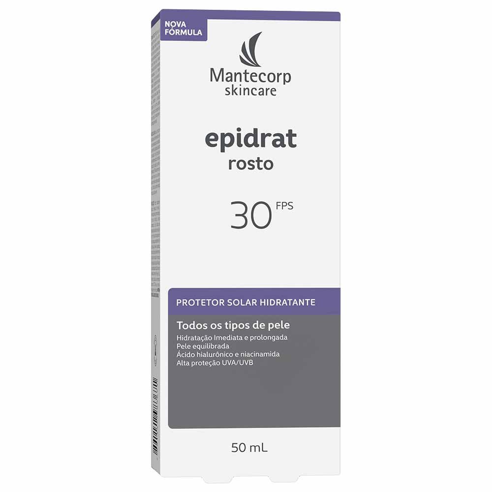 Protetor Solar Facial Hidratante Mantecorp Skincare Epidrat Rosto FPS30 50ml 3