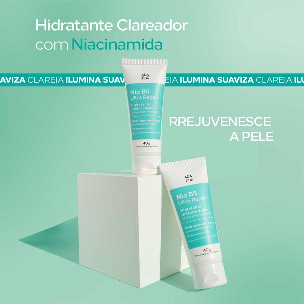 Nia B5 Ultra Repair Hidratante Multi Clareador com Niacinamida Ada Tina 40g 2