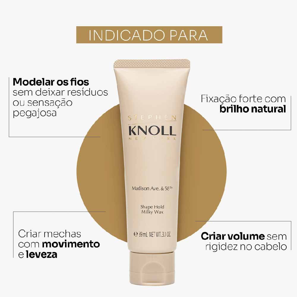Stephen Knoll Shape Hold Milky Wax 90g 3