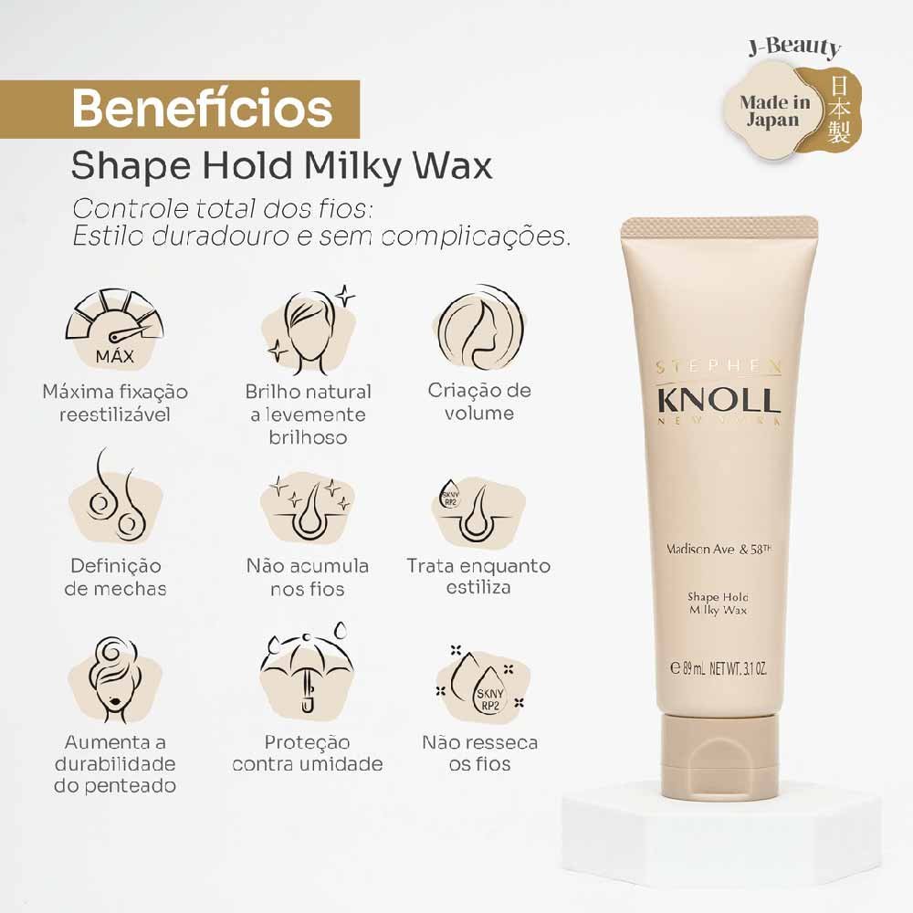 Stephen Knoll Shape Hold Milky Wax 90g 6