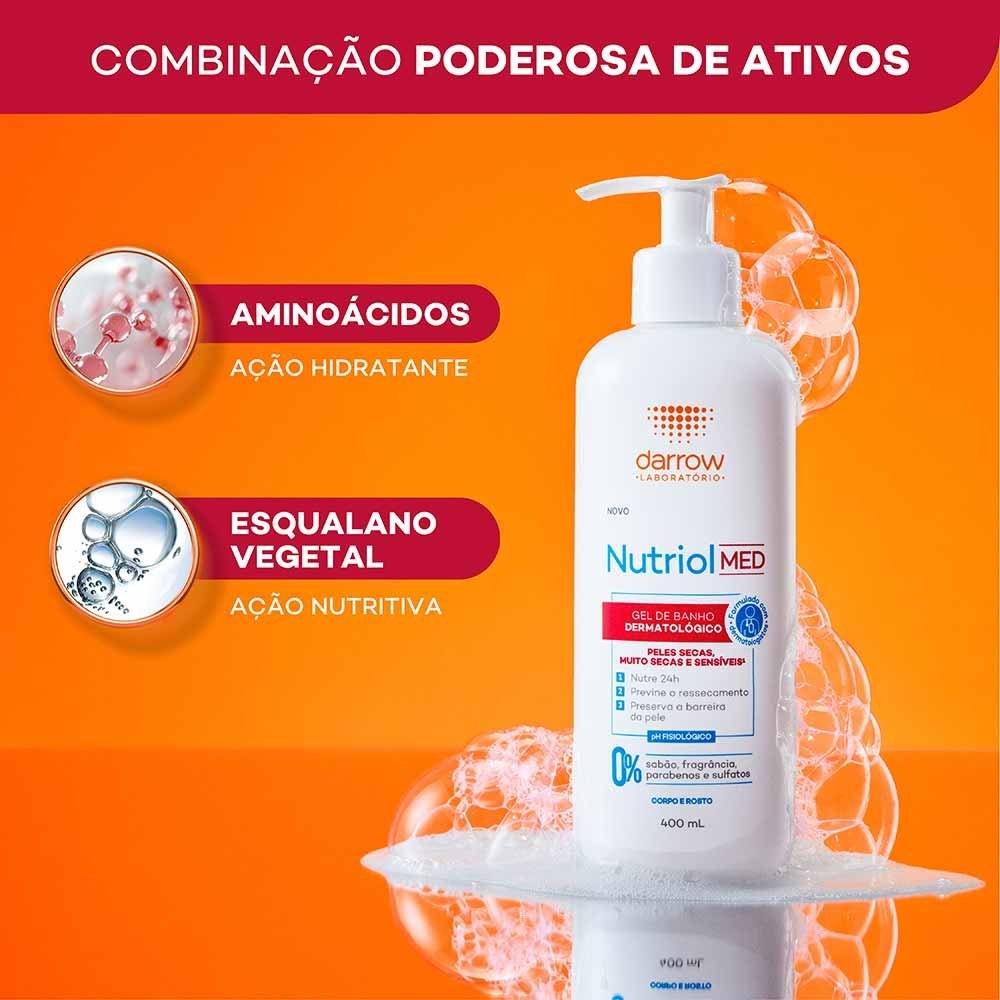 Gel de Banho Darrow Nutriol Med 400ml 4