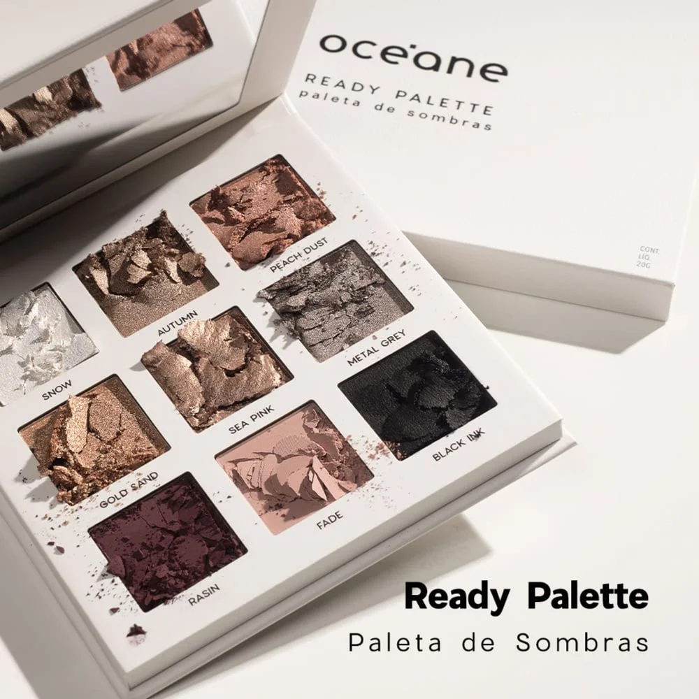 Paleta de Sombras Océane Ready Palette 20g Multicores 3