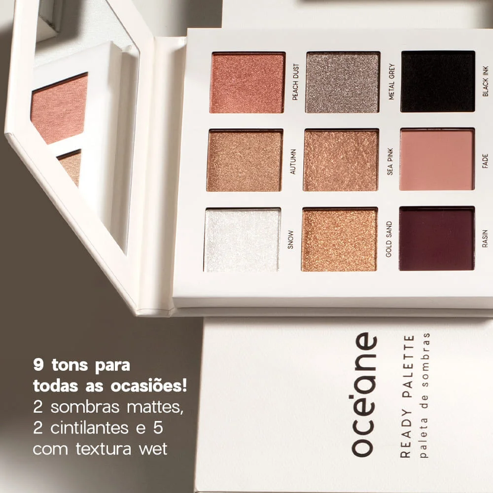 Paleta de Sombras Océane Ready Palette 20g Multicores 4