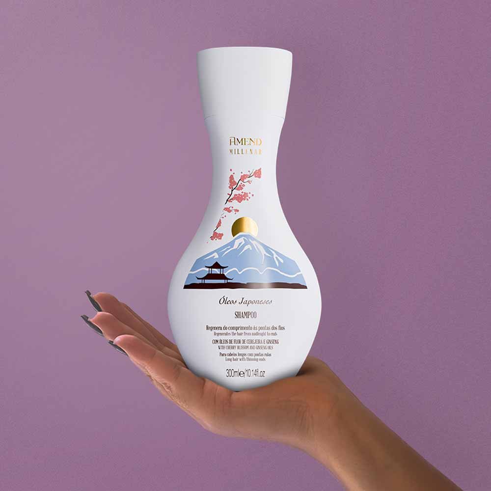 Shampoo Amend Millenar Óleos Japoneses 300ml 4
